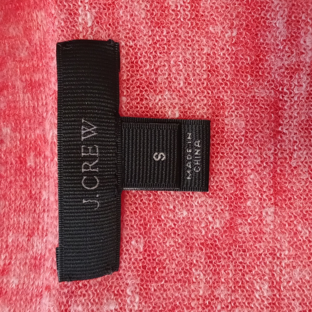 🌞J. Crew🌞 - Coral Pink Marled Linen Blend Cardigan Sweater - Picture 3 of 12